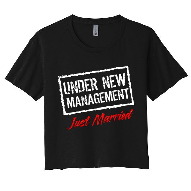 Just Married Under New Management Crop Top