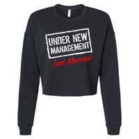 Just Married Under New Management Cropped Pullover Crew