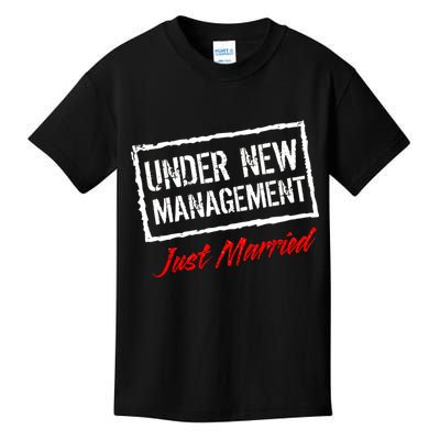 Just Married Under New Management Kids T-Shirt