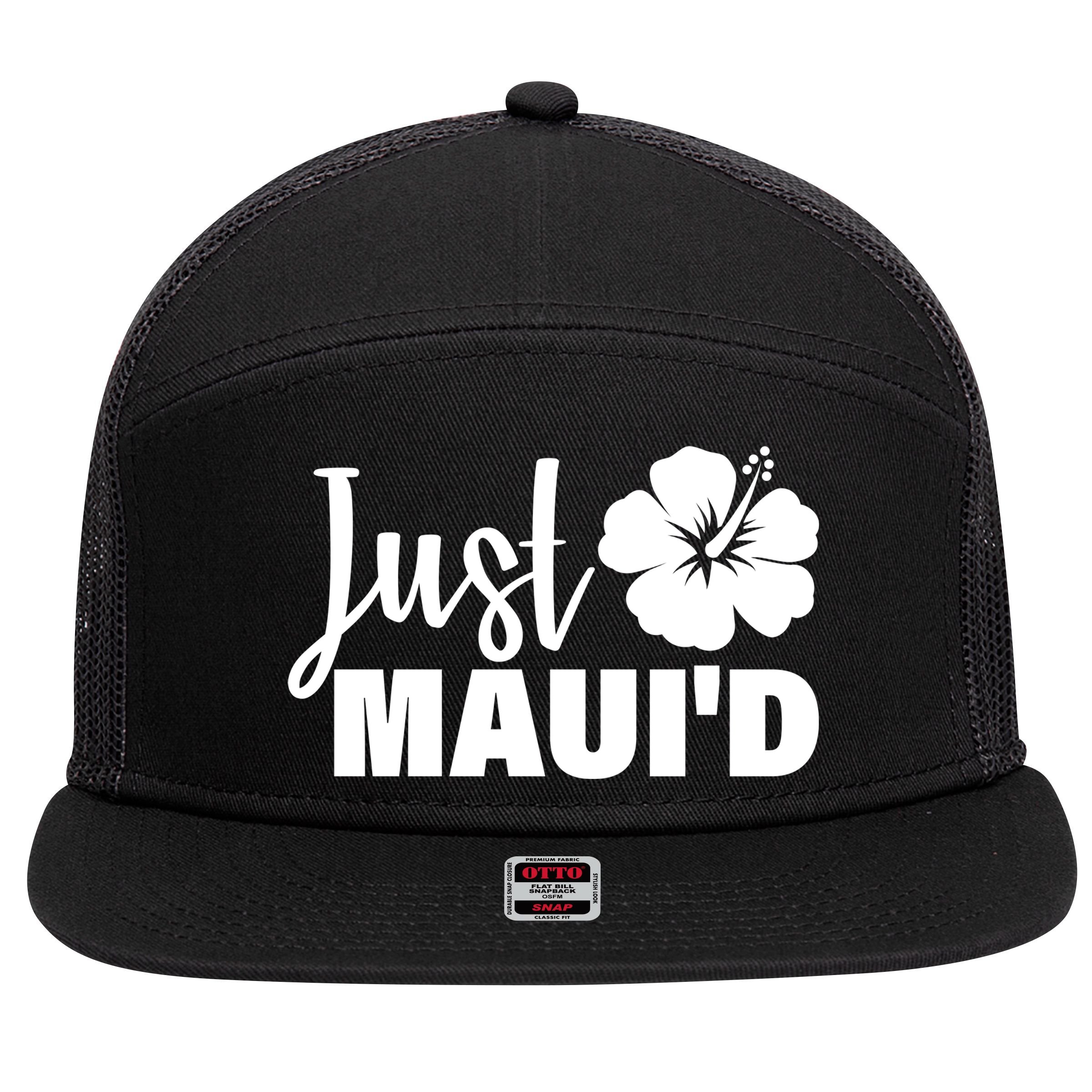 Just Maui'd 7 Panel Mesh Trucker Snapback Hat