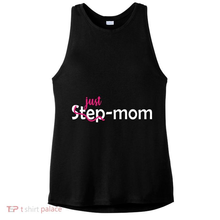 Just Mom Step Mother Ladies PosiCharge Tri-Blend Wicking Tank