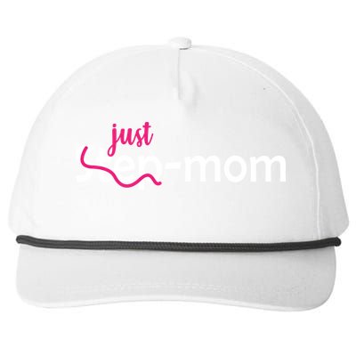 Just Mom Step Mother Snapback Five-Panel Rope Hat