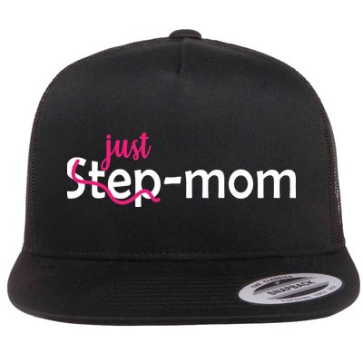 Just Mom Step Mother Flat Bill Trucker Hat