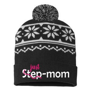 Just Mom Step Mother USA-Made Snowflake Beanie