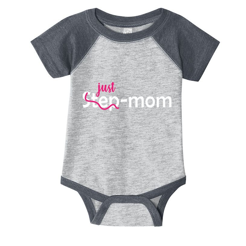 Just Mom Step Mother Infant Baby Jersey Bodysuit
