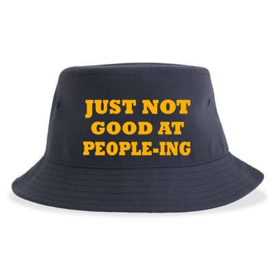 Just Not Good At People-ing Sustainable Bucket Hat