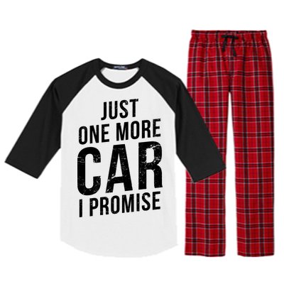 Just One More Car I Promise Raglan Sleeve Pajama Set