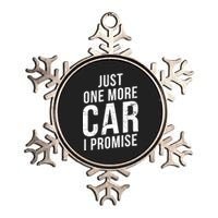 Just One More Car I Promise Metallic Star Ornament