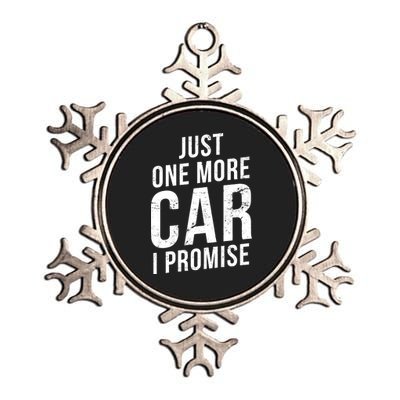 Just One More Car I Promise Metallic Star Ornament