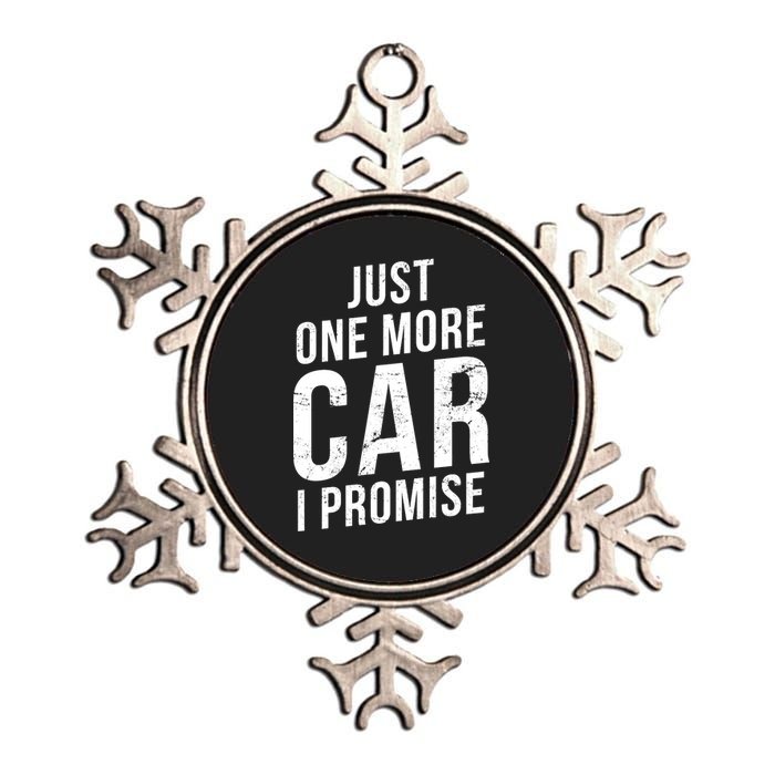 Just One More Car I Promise Metallic Star Ornament