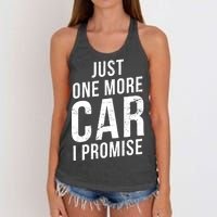 Just One More Car I Promise Women's Knotted Racerback Tank