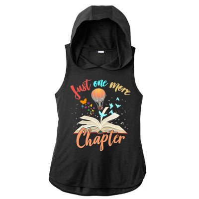 Just One More Chapter Ladies PosiCharge Tri-Blend Wicking Draft Hoodie Tank