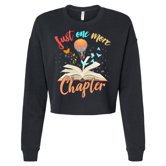 Just One More Chapter Cropped Pullover Crew