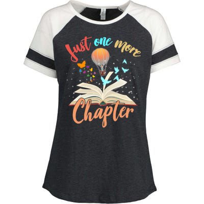 Just One More Chapter Enza Ladies Jersey Colorblock Tee