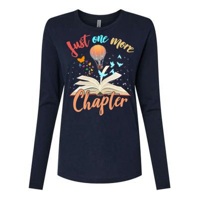 Just One More Chapter Womens Cotton Relaxed Long Sleeve T-Shirt