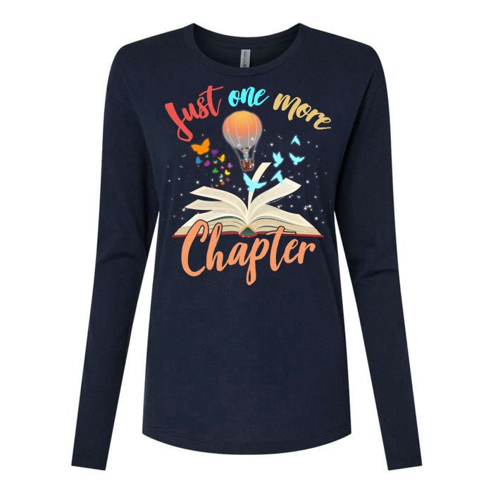 Just One More Chapter Womens Cotton Relaxed Long Sleeve T-Shirt