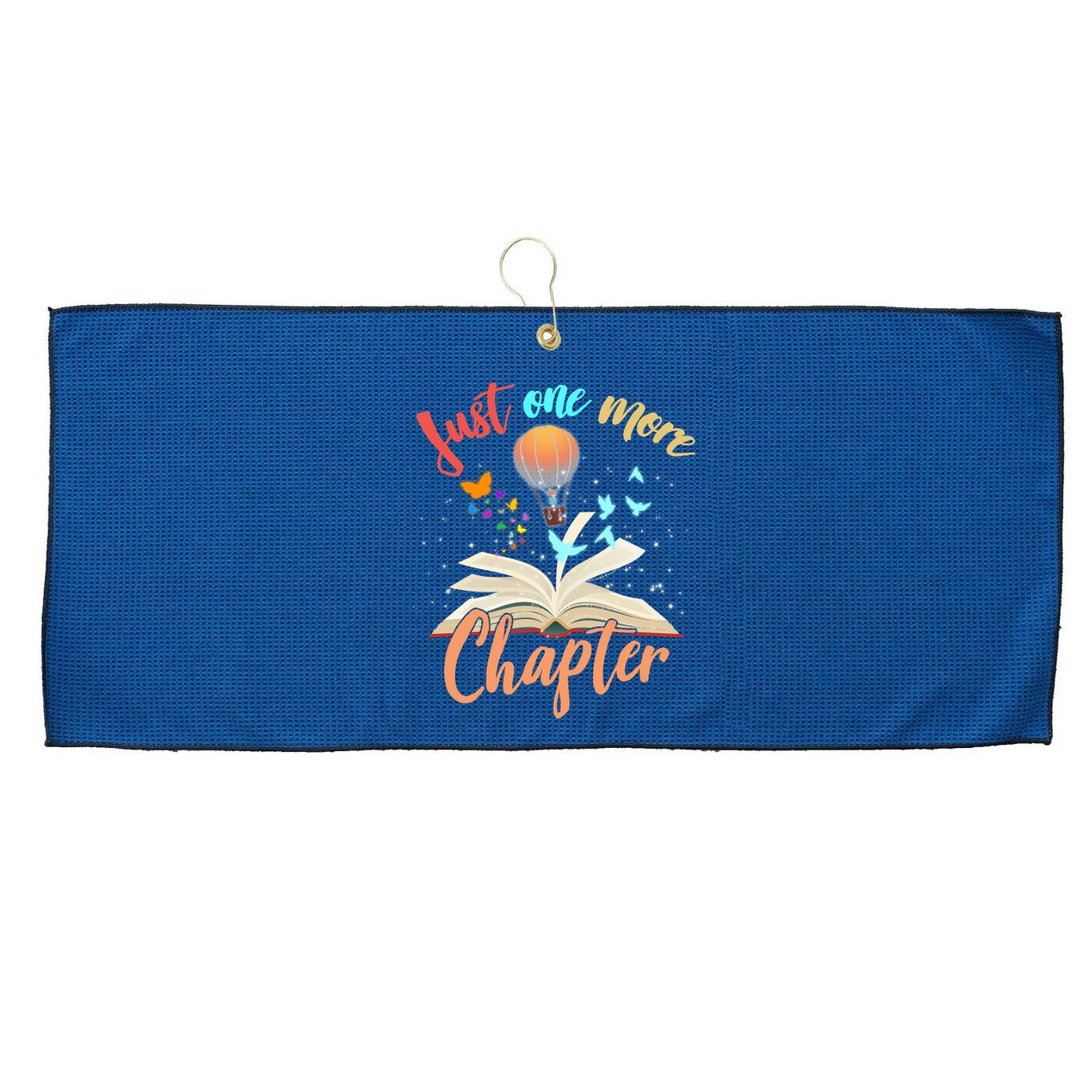 Just One More Chapter Large Microfiber Waffle Golf Towel