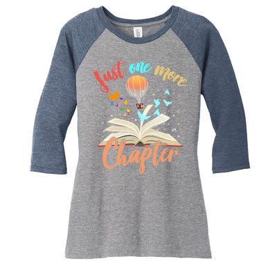 Just One More Chapter Women's Tri-Blend 3/4-Sleeve Raglan Shirt