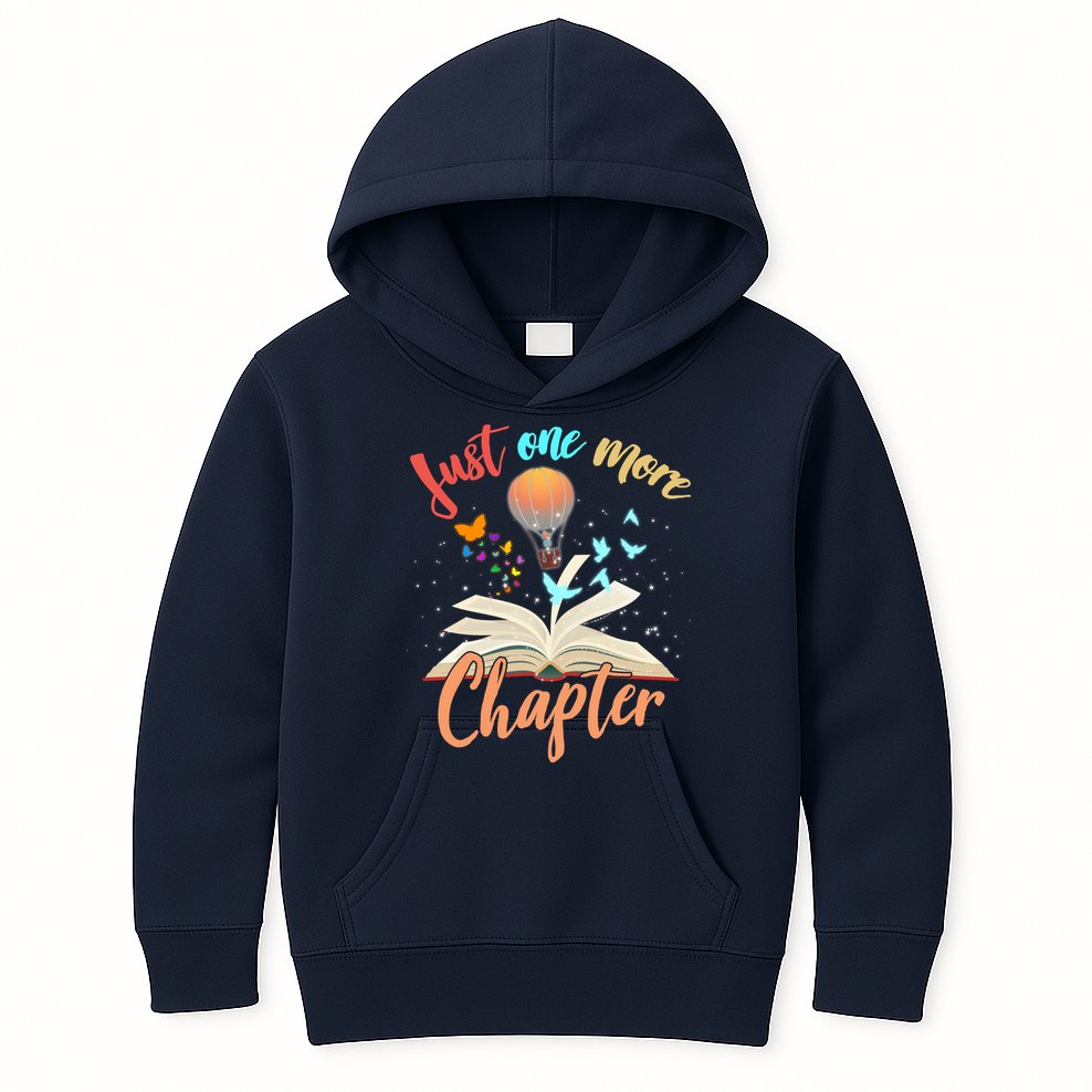 Just One More Chapter Kids Hoodie