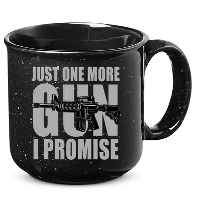 Just one more gun I promise 15oz Campfire Ceramic Mug