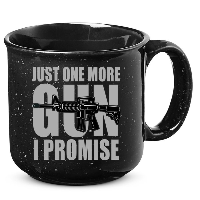 Just one more gun I promise 15oz Campfire Ceramic Mug