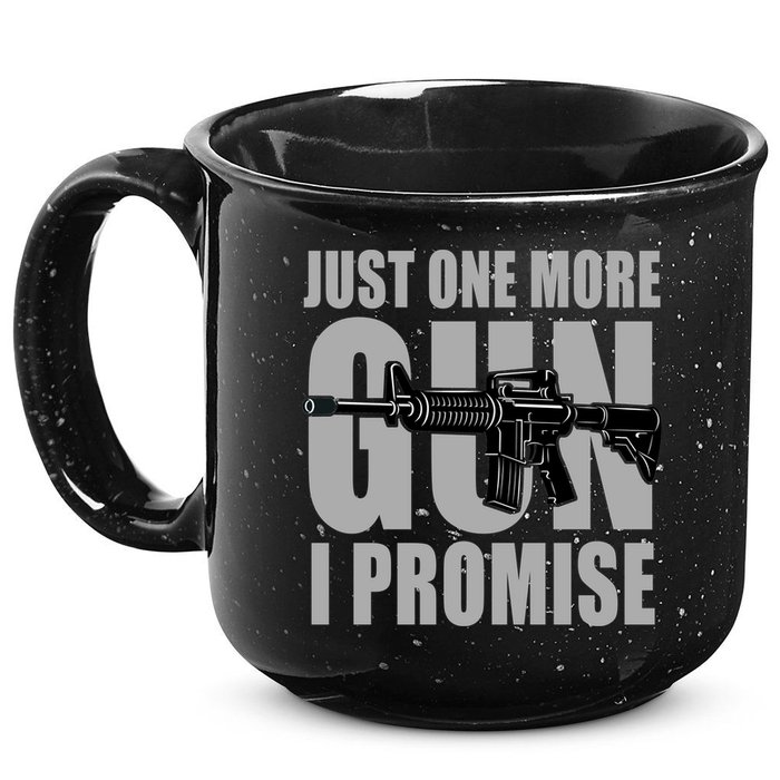Just one more gun I promise 15oz Campfire Ceramic Mug