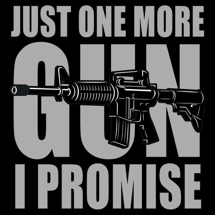 Just one more gun I promise Flat Bill Trucker Hat