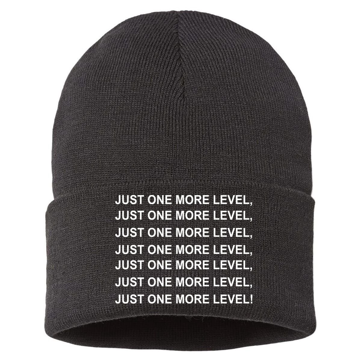 Just One More Level Game Sustainable Knit Beanie