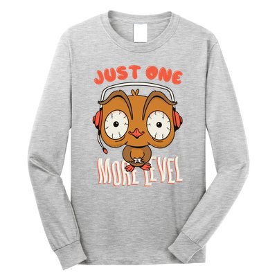 Just One More Level Owl Long Sleeve Shirt