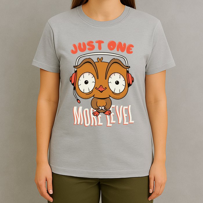 Just One More Level Owl T-Shirt