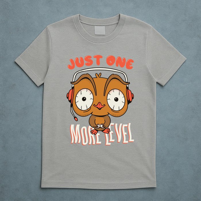 Just One More Level Owl T-Shirt