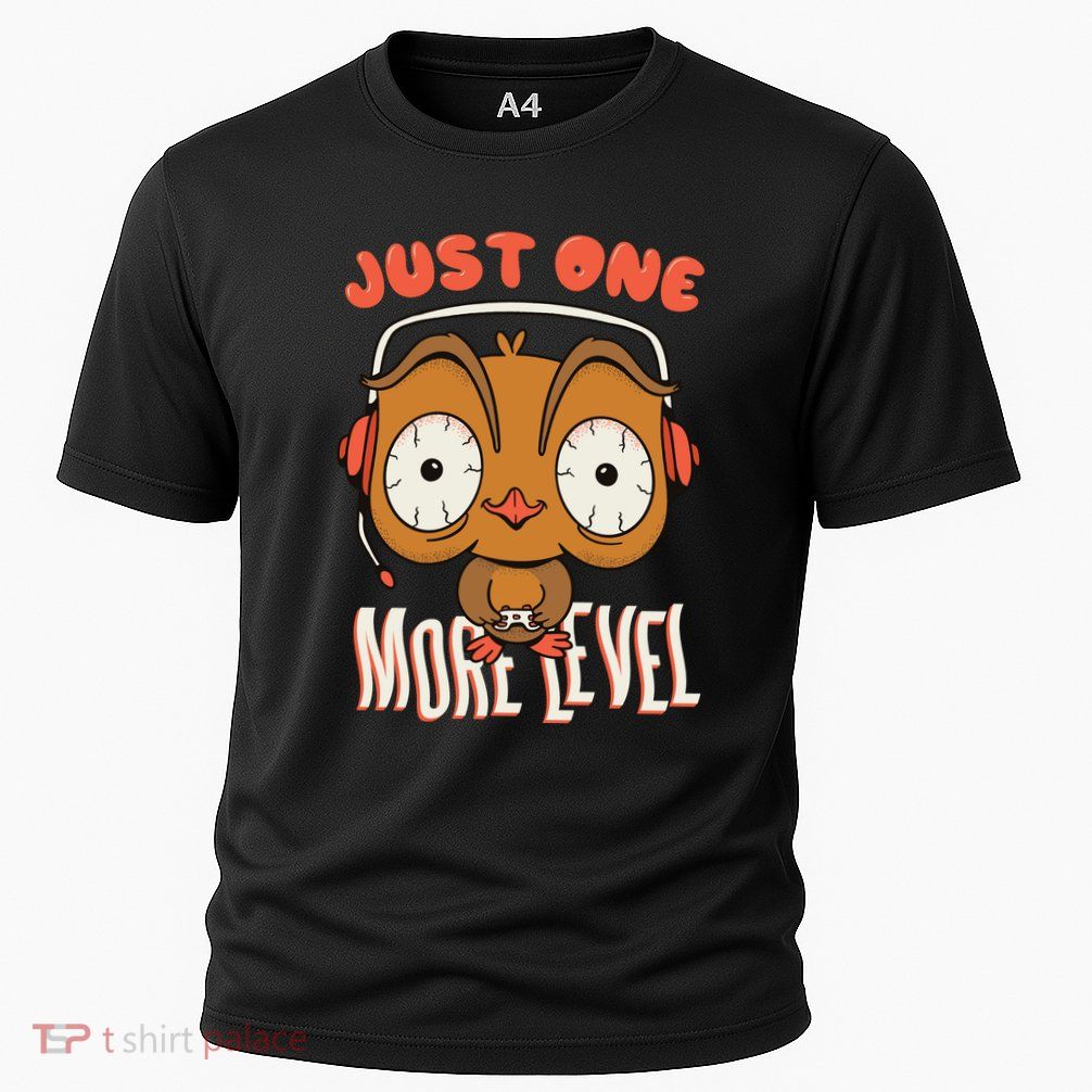 Just One More Level Owl Performance Shirt