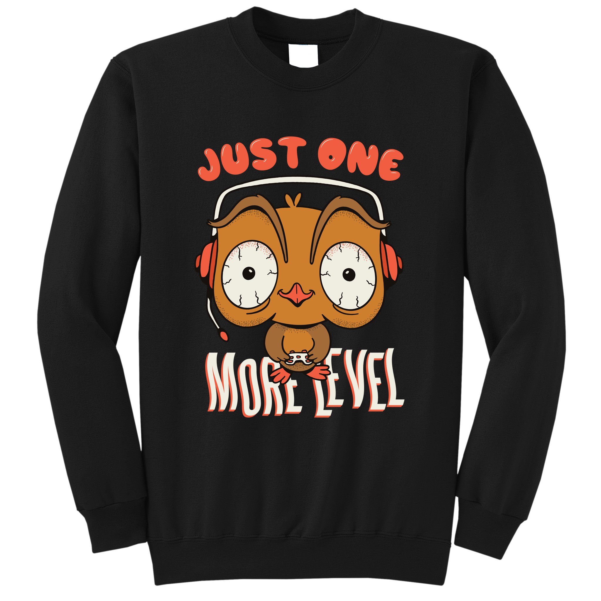 Just One More Level Owl Sweatshirt