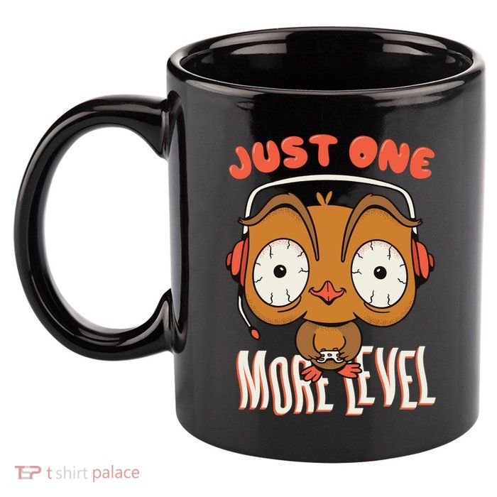Just One More Level Owl 11oz C Handle Ceramic Mug