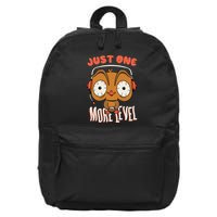 Just One More Level Owl 16 in Basic Backpack