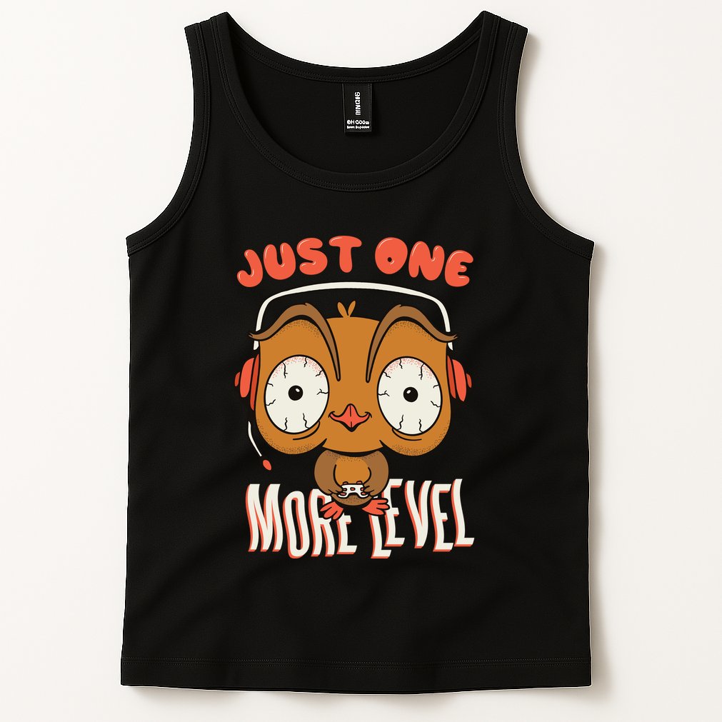 Just One More Level Owl Tank Top