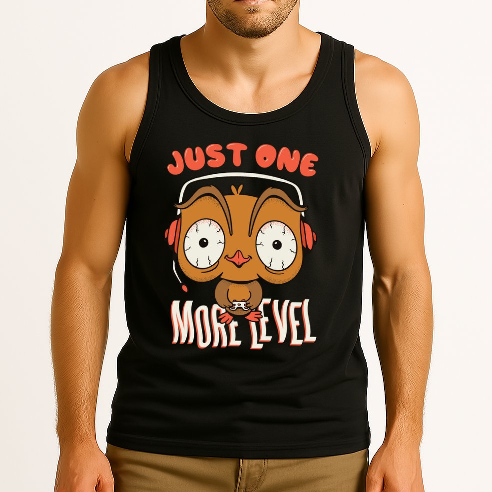Just One More Level Owl Tank Top
