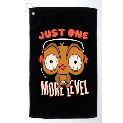 Just One More Level Owl Golf Towel