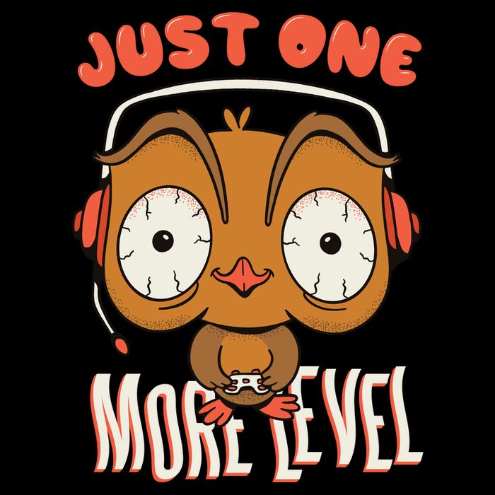 Just One More Level Owl Women's V-Neck T-Shirt