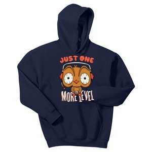 Just One More Level Owl Kids Hoodie