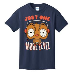 Just One More Level Owl Kids T-Shirt