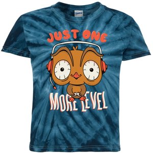 Just One More Level Owl Kids Tie-Dye T-Shirt