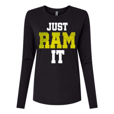 Just Ram It Womens Cotton Relaxed Long Sleeve T-Shirt