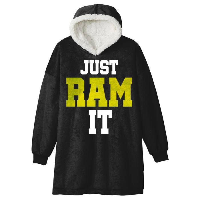 Just Ram It Hooded Wearable Blanket