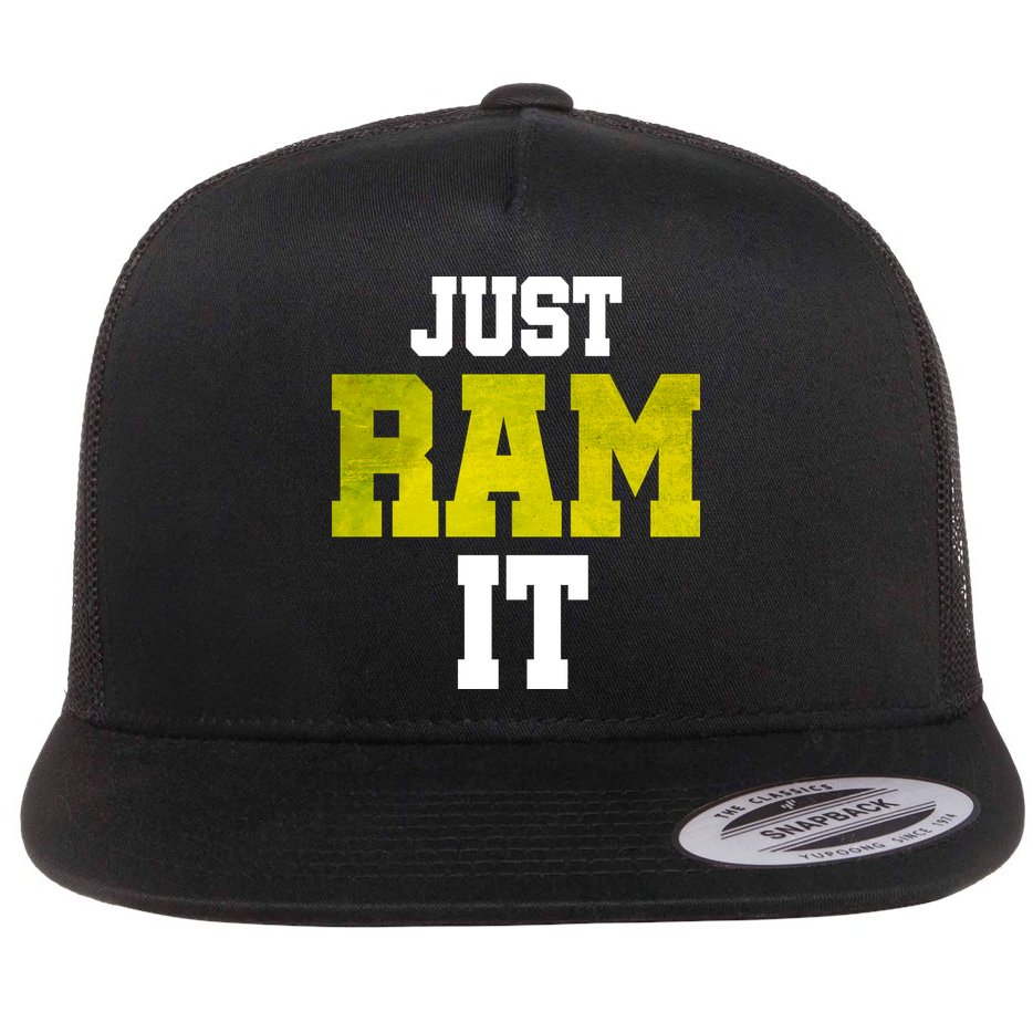 Just Ram It Flat Bill Trucker Hat