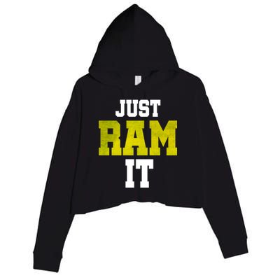 Just Ram It Crop Fleece Hoodie