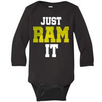 Just Ram It Baby Long Sleeve Bodysuit