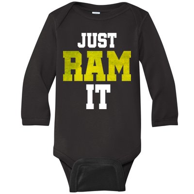 Just Ram It Baby Long Sleeve Bodysuit