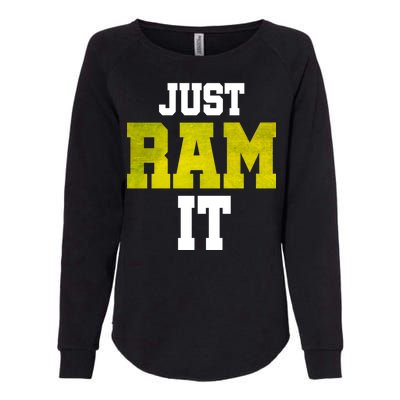 Just Ram It Womens California Wash Sweatshirt