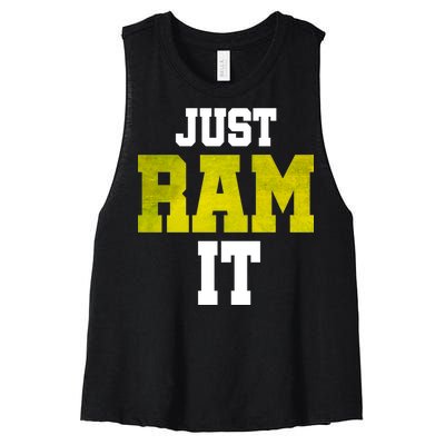 Just Ram It Women's Racerback Cropped Tank